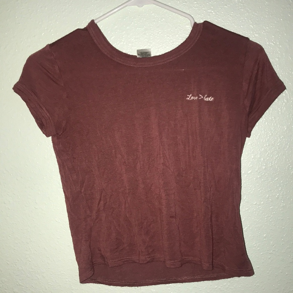 short sleeve cropped T-shirt